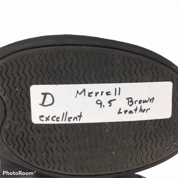 MERRELL 9.5M Ankle Shoe Brown Leather - Picture 10 of 10
